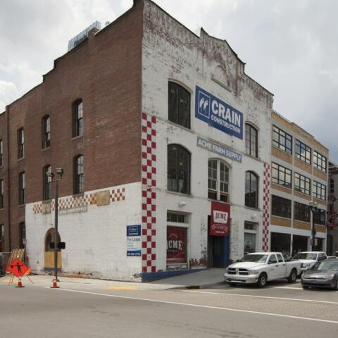 The exterior of Acme Farm Supply bar on Broadway in Nashville