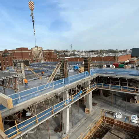 commercial retail building under construction in nashville tennessee