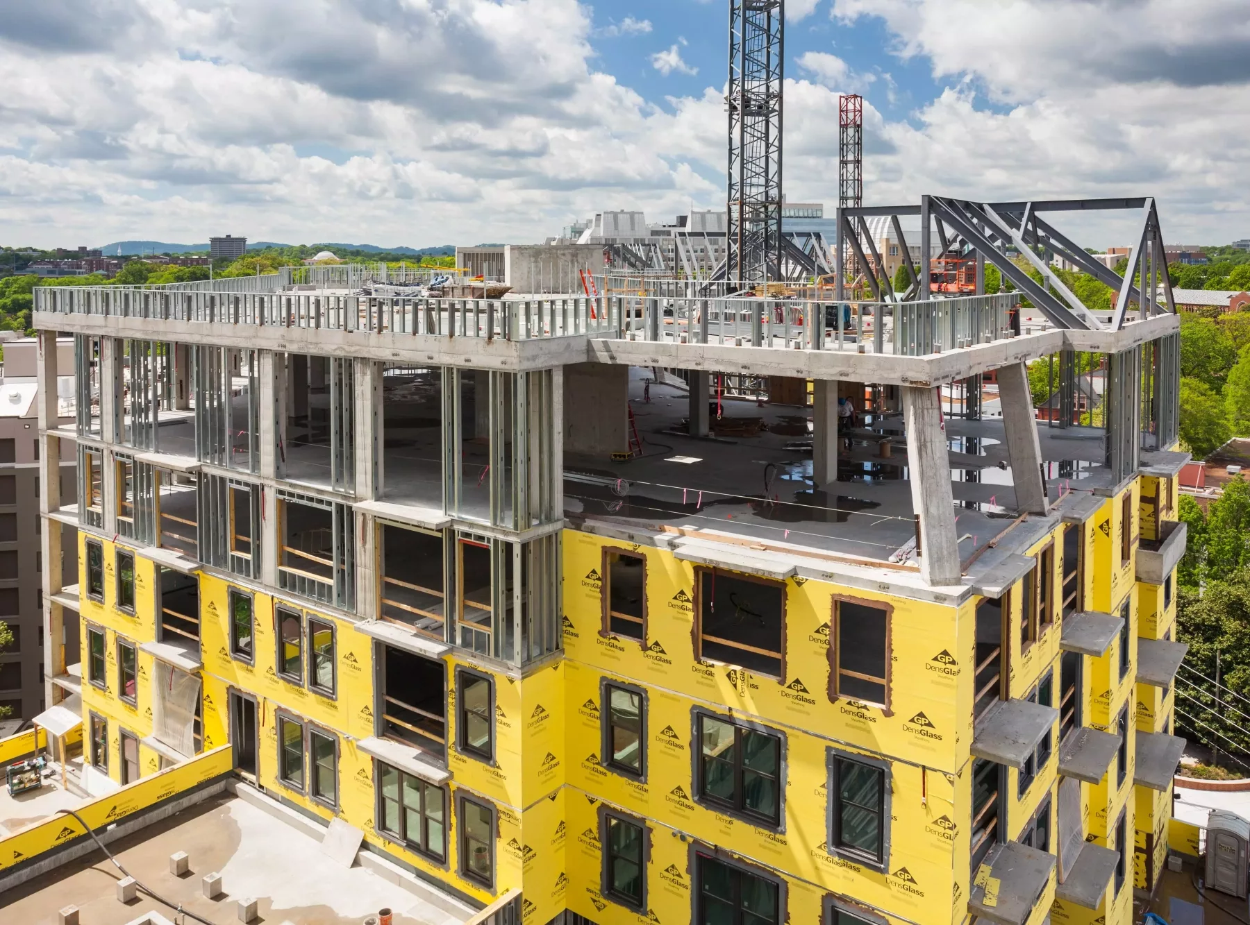 commercial building under construction in Nashville