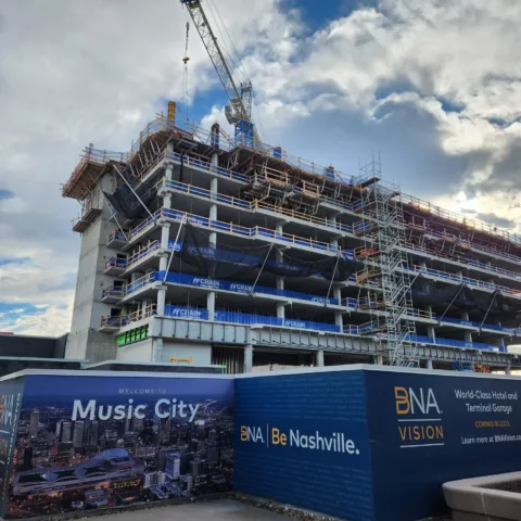 Nashville hotel under construction